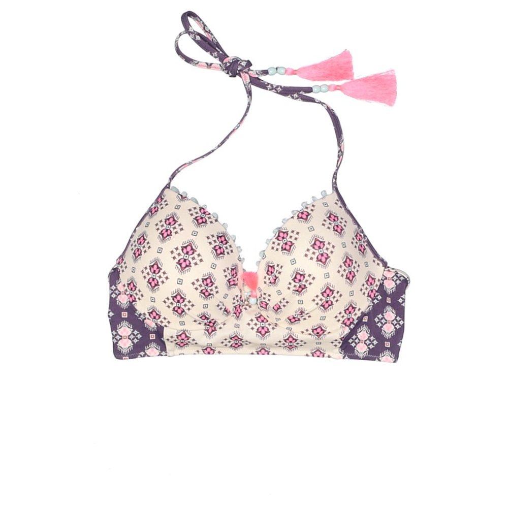 Victoria Secret Swim Top Printed And Tassles